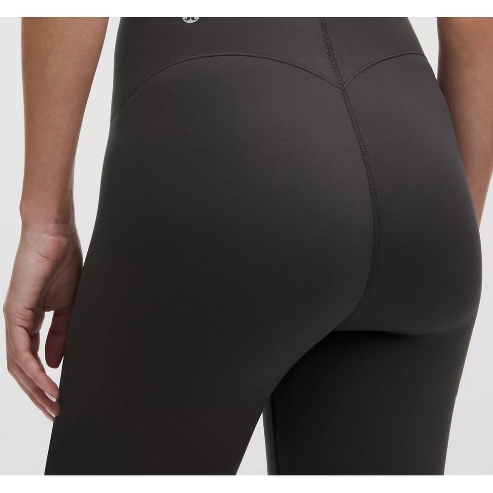 Lululemon Glow Up High Rise Crop 25" Leggings Sz 12‎  Graphite Yoga Pants Active